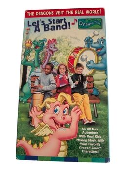Vintage Dragon Tales Let's Start A Band VHS Tape (2003) Tested